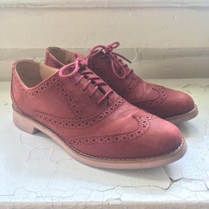 Cole Haan Burgundy Oxford Shoes